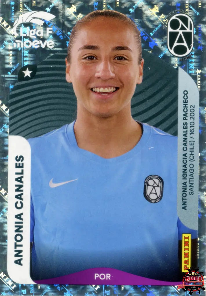 Cromo Trading Card Fútbol-Antonia Canales-FC Badalona Women-Panini Liga F Moeve 2025-2026-64-Brillante
