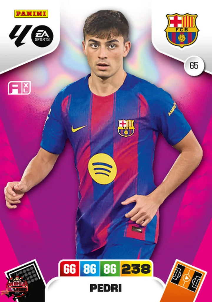 Cromo Trading Card Fútbol-Pedri-FC Barcelona-Panini Adrenalyn XL