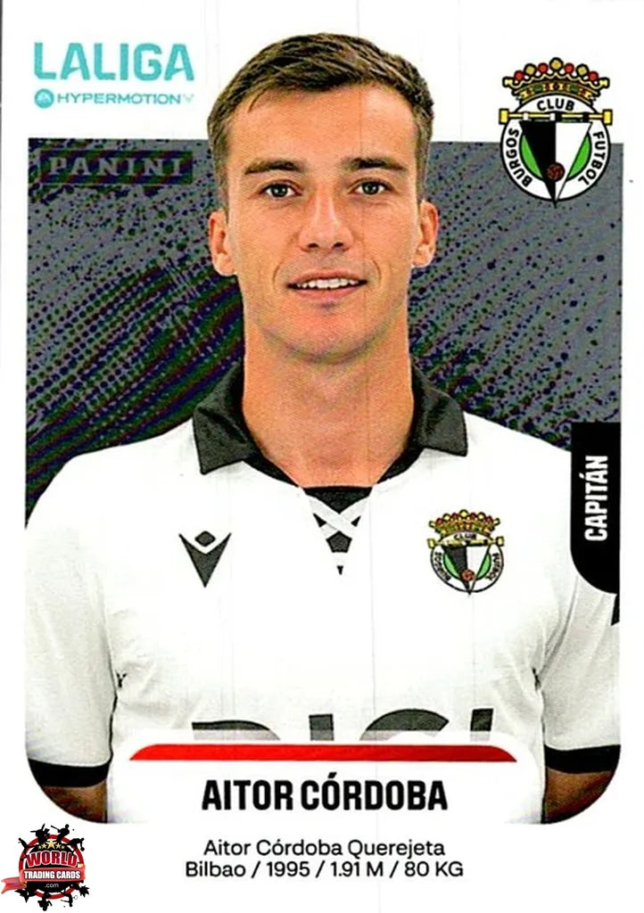 Cromo Trading Card Fútbol-Aitor Córdoba-Burgos CF-Panini La Liga HypermotionV 2025-2026-65-Basico