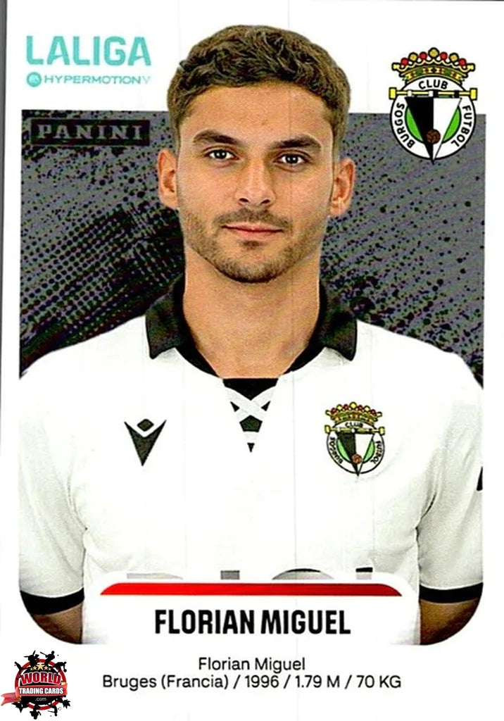 Cromo Trading Card Fútbol-Florian Miguel-Burgos CF-Panini La Liga HypermotionV 2025-2026-67-Basico