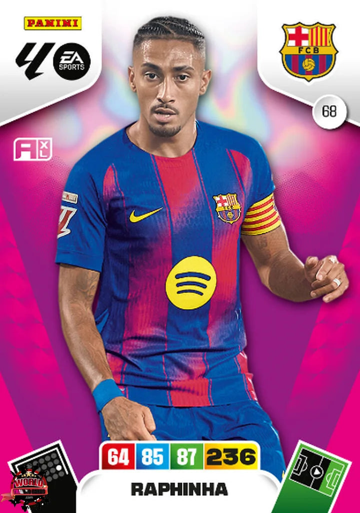 Football Trading Card-Raphinha-FC Barcelona-Panini Adrenalyn XL