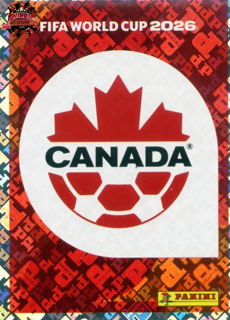 #CAN001 | Panini | Fifa World Cup Stickers | 2026 | Emblem | Canada | Foil