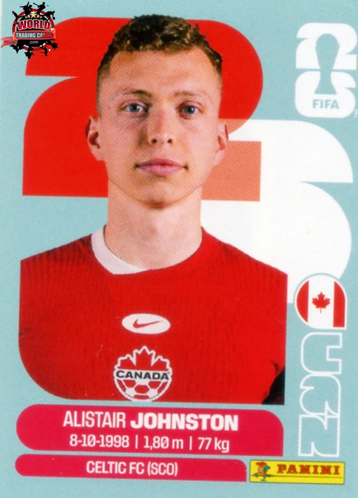 #CAN004 | Panini | Fifa World Cup Stickers | 2026 | Alistair Johnston | Canada | Base