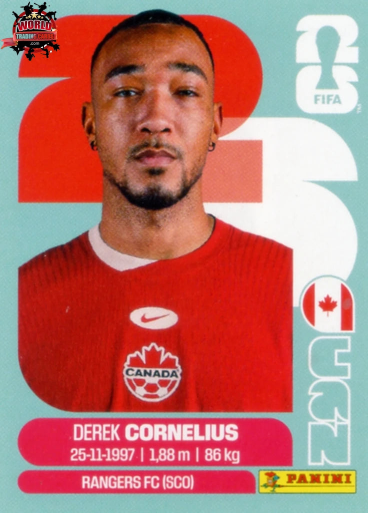 #CAN007 | Panini | Fifa World Cup Stickers | 2026 | Derek Cornelius | Canada | Base