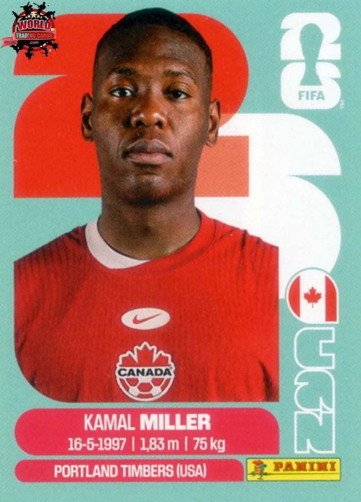 #CAN009 | Panini | Fifa World Cup Stickers | 2026 | Kamal Miller | Canada | Base