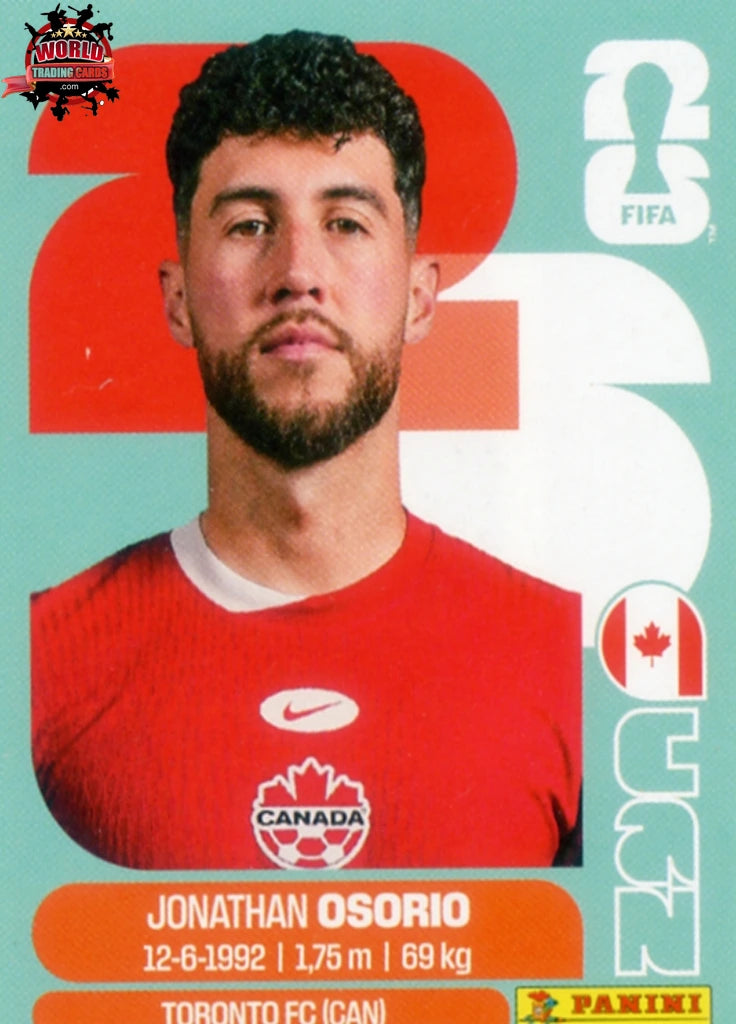 #CAN012 | Panini | Fifa World Cup Stickers | 2026 | Jonathan Osorio | Canada | Base