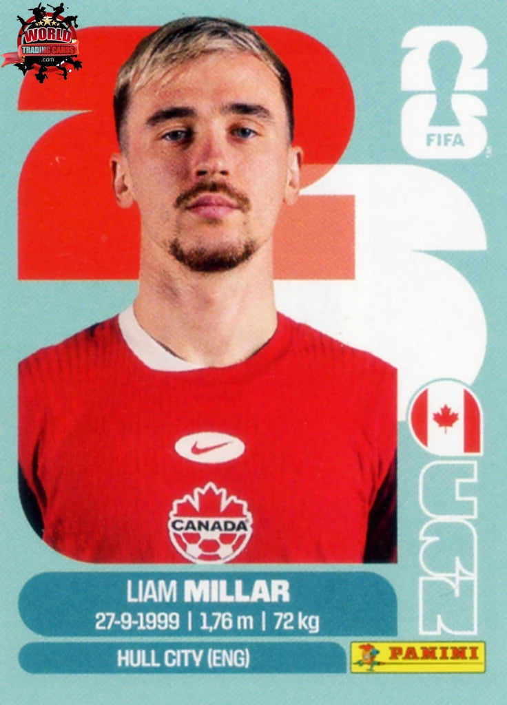 #CAN018 | Panini | Fifa World Cup Stickers | 2026 | Liam Millar | Canada | Base