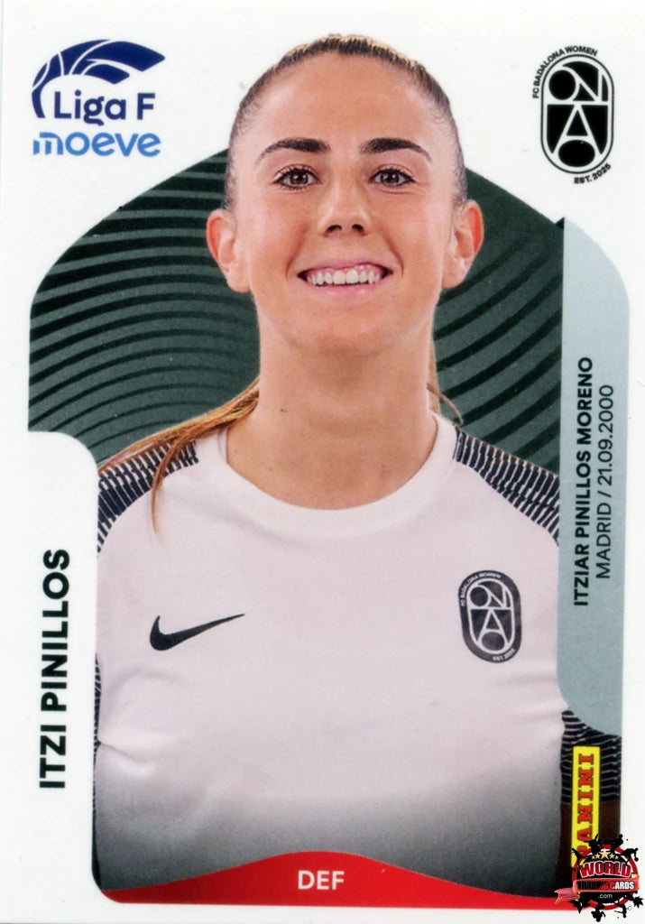 Cromo Trading Card Fútbol-Itzi Pinillos-FC Badalona Women-Panini Liga F Moeve 2025-2026-71-Basico