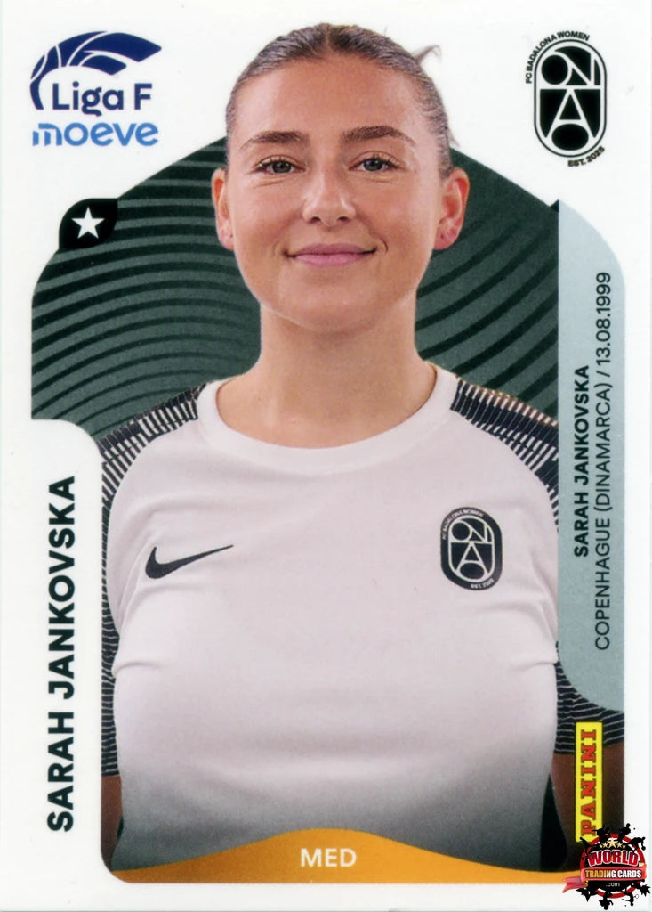 Cromo Trading Card Fútbol-Sarah Jankovska-FC Badalona Women-Panini Liga F Moeve 2025-2026-73 A -Basico