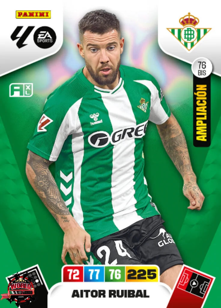 #076 Bis | Adrenalyn XL | La Liga | 2025-2026 | Aitor Ruibal | Real Betis | Ampliacion