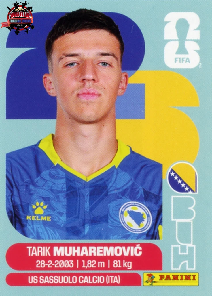 #BIH005 | Panini | Fifa World Cup Stickers | 2026 | Tarik Muharemovic | Bosnia and Herzegovina | Base