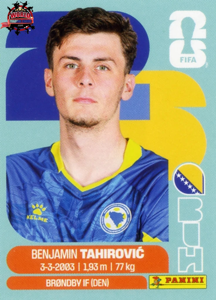 #BIH009 | Panini | Fifa World Cup Stickers | 2026 | Benjamin Tahirovic | Bosnia and Herzegovina | Base