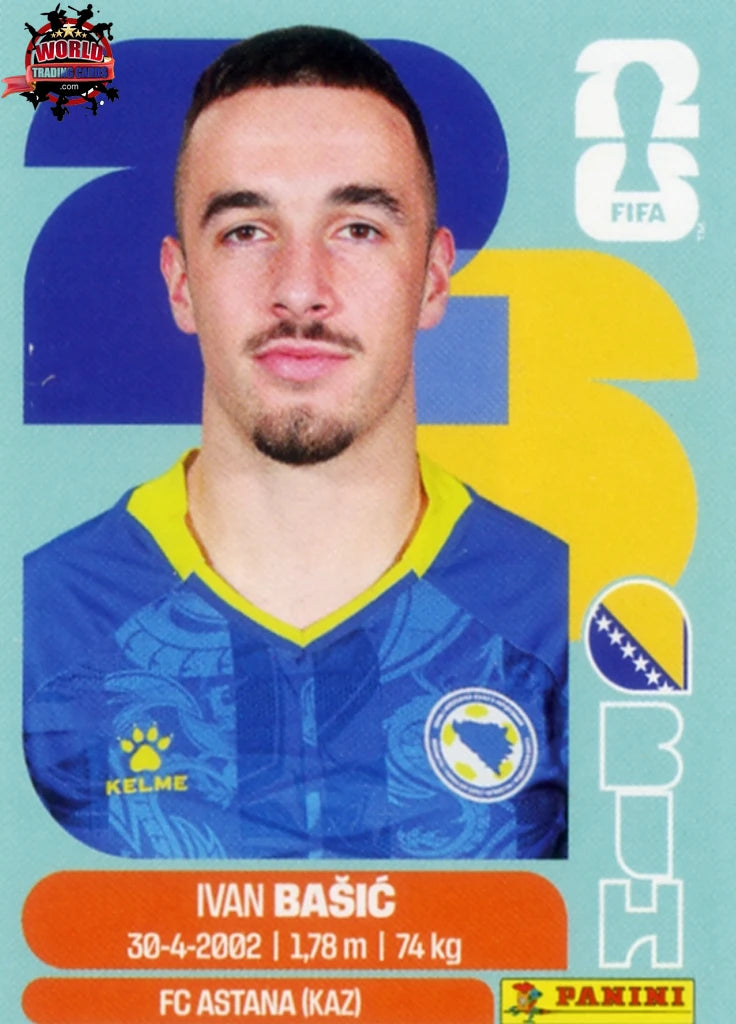 #BIH012 | Panini | Fifa World Cup Stickers | 2026 | Ivan Basic | Bosnia and Herzegovina | Base