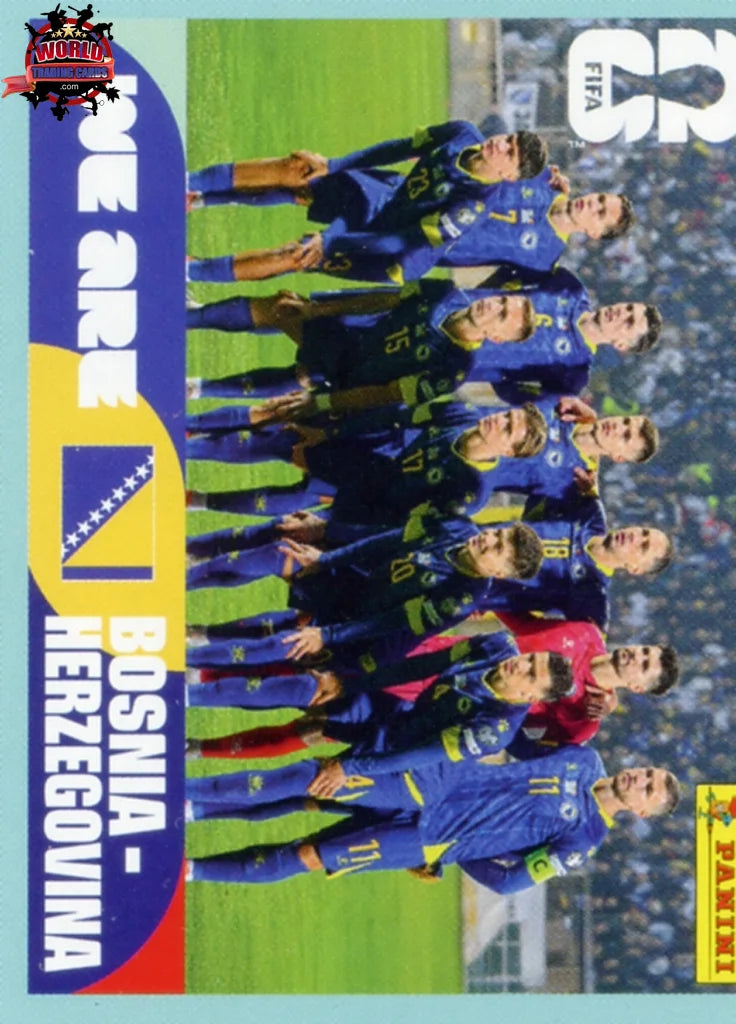 #BIH013 | Panini | Fifa World Cup Stickers | 2026 | Team Photo | Bosnia and Herzegovina | Base