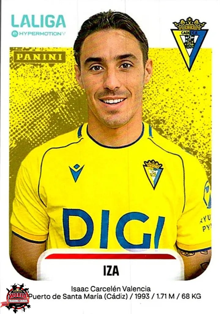 Cromo Trading Card Fútbol-Iza-Cádiz CF-Panini La Liga HypermotionV 2025-2026-82-Basico