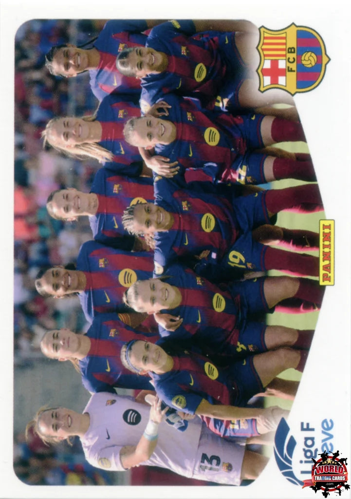 Cromo Trading Card Fútbol-Formación FC Barcelona-FC Barcelona-Panini Liga F Moeve 2025-2026-83-Basico