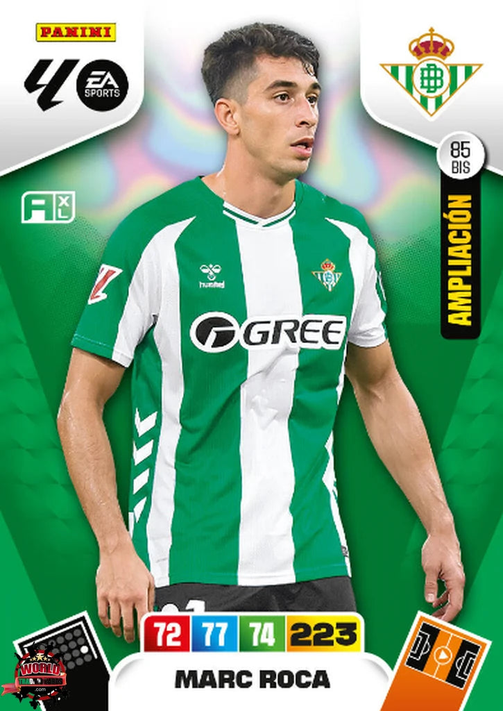 Marc Roca - Real Betis - Panini Adrenalyn XL - 2025-2026 - 85Bis - Basico Ampliación SPO