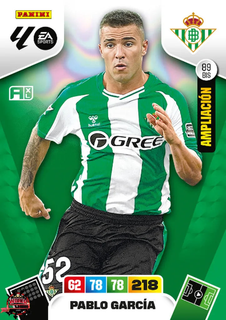 Pablo Garcia - Real Betis - Panini Adrenalyn XL - 2025-2026 - 89Bis - Basico Ampliación LP