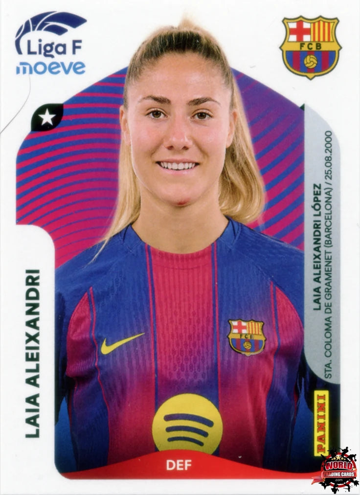 Cromo Trading Card Fútbol-Laia Aleixandri-FC Barcelona-Panini Liga F Moeve 2025-2026-89-Basico
