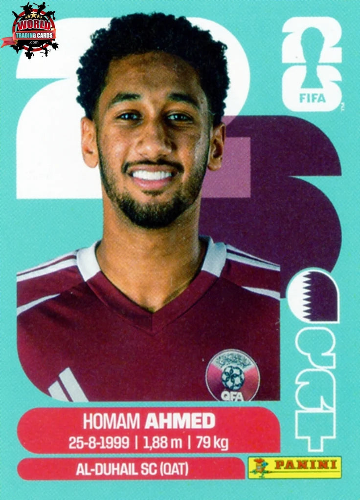 #QAT005 | Panini | Fifa World Cup Stickers | 2026 | Homam Ahmed | Qatar | Base
