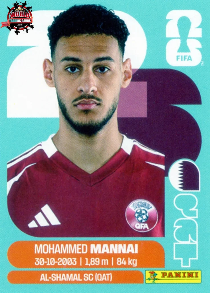 #QAT009 | Panini | Fifa World Cup Stickers | 2026 | Mohamed Al-Mannai | Qatar | Base