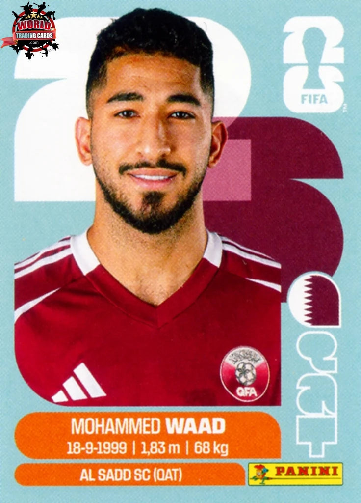 #QAT014 | Panini | Fifa World Cup Stickers | 2026 | Mohammed Waad | Qatar | Base