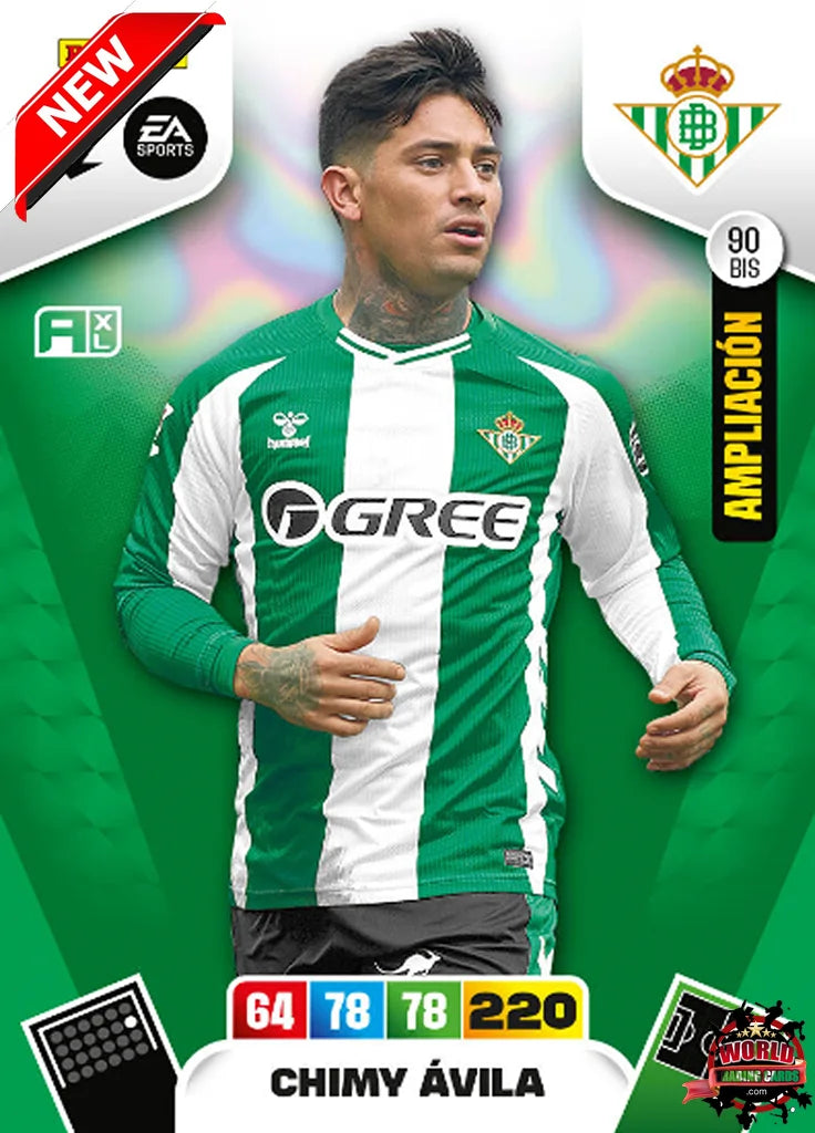 #090 Bis | Panini | Adrenalyn XL | La Liga | 2025-2026 | Chimy Avila | Real Betis | Update