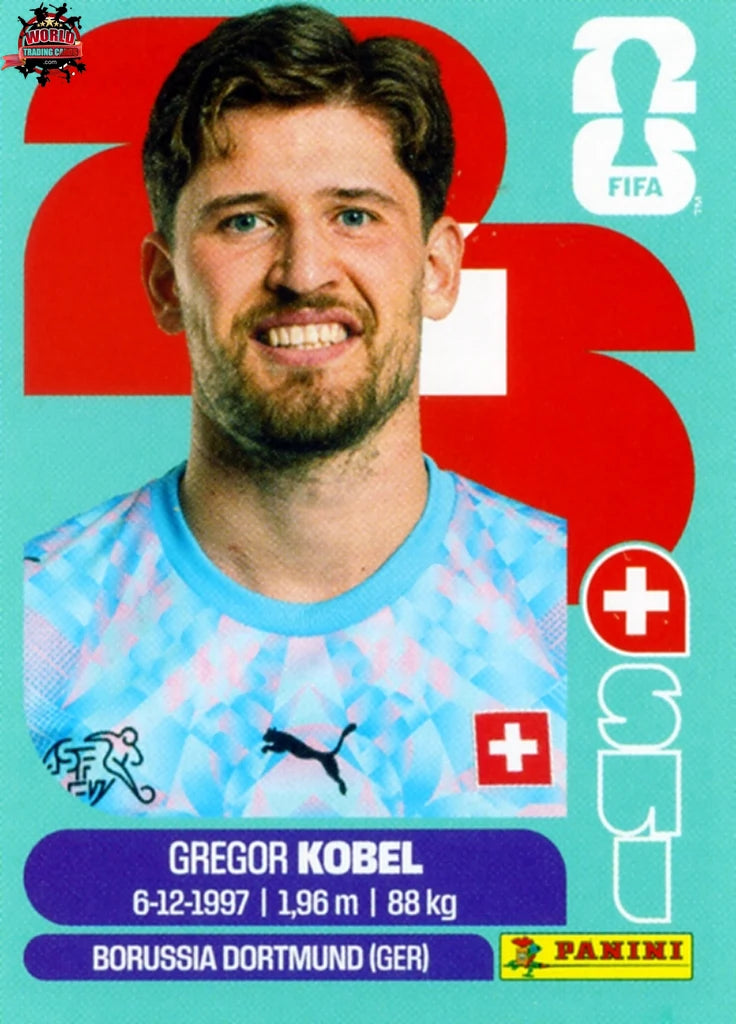 #SUI002 | Panini | Fifa World Cup Stickers | 2026 | Gregor Kobel | Switzerland | Base - International version