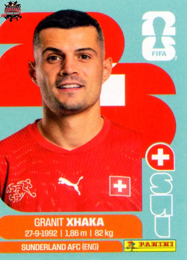 #SUI009 | Panini | Fifa World Cup Stickers | 2026 | Granit Xhaka | Switzerland | Base - International version