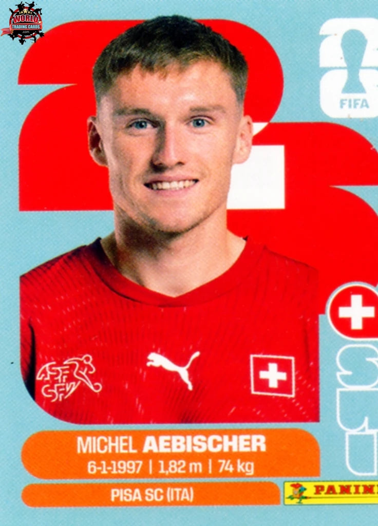 #SUI016 | Panini | Fifa World Cup Stickers | 2026 | Michel Aebischer | Switzerland | Base - International version