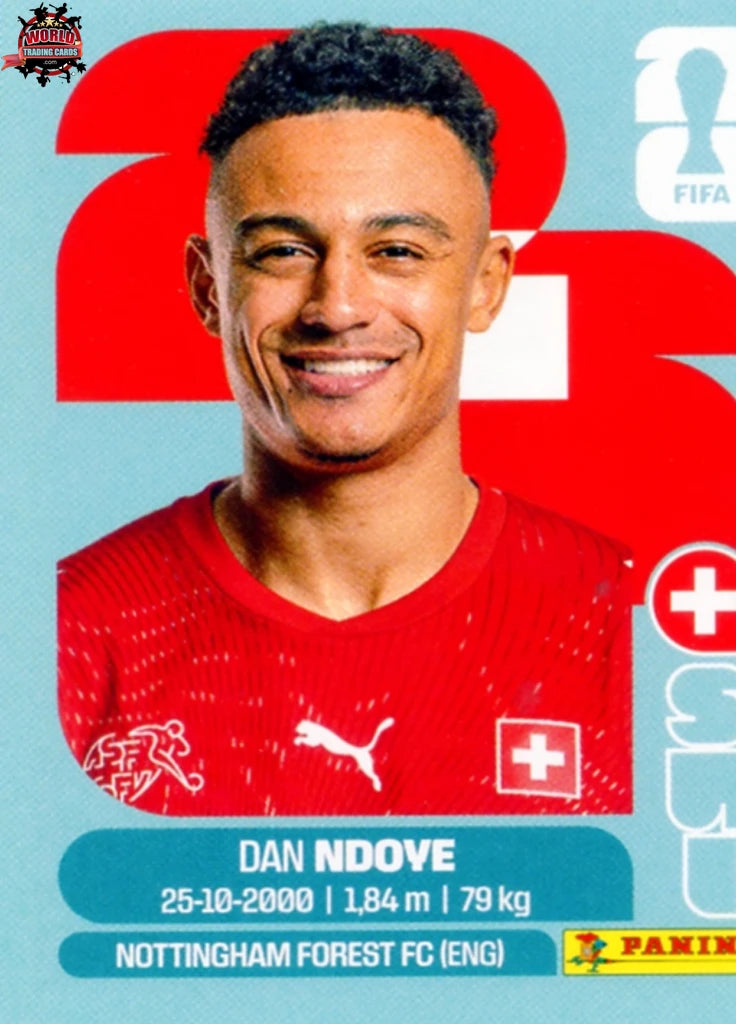 #SUI019 | Panini | Fifa World Cup Stickers | 2026 | Dan Ndoye | Switzerland | Base - International version