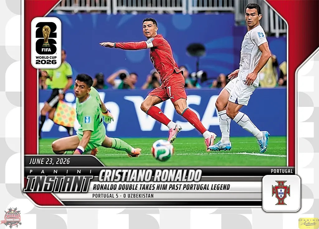 PIWC100| Panini | FIFA World Cup | 2026 | PANINI INSTANT | Cristiano Ronaldo | Base | Exclusive USA | Limited Editions | PREORDEN | ENVÍO 40 días aproximadamente desde la fecha de compra.