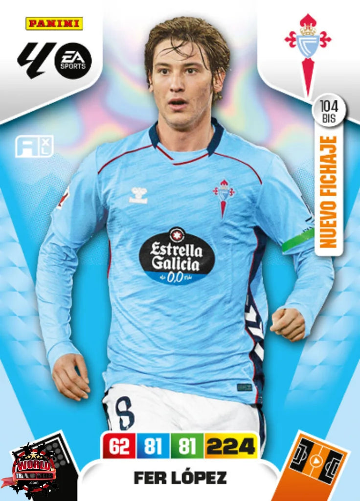 #104 Bis | Adrenalyn XL | La Liga | 2025-2026 | Fer López | RC Celta | Nuevo Fichaje