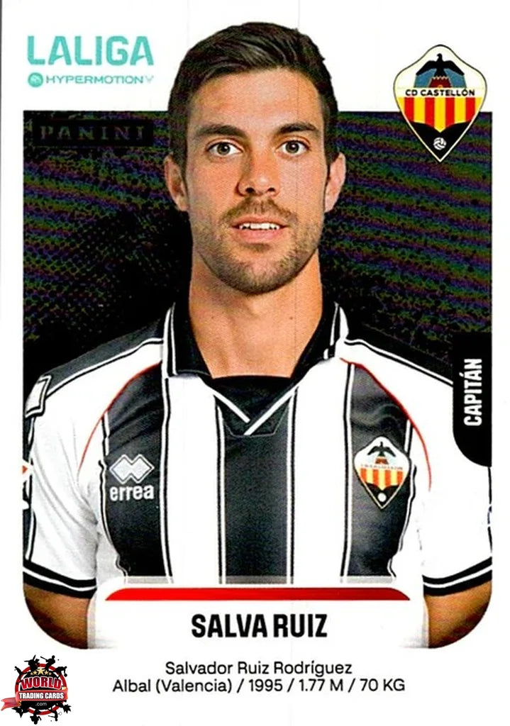Cromo Trading Card Fútbol-Salva Ruiz-CD Castellón-Panini La Liga HypermotionV 2025-2026-105-Basico