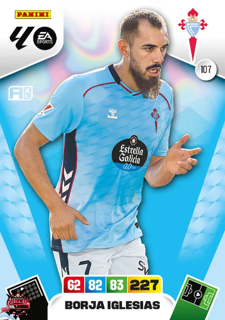 Cromo Trading Card Fútbol-Borja iglesias-RC Celta-Panini Adrenalyn