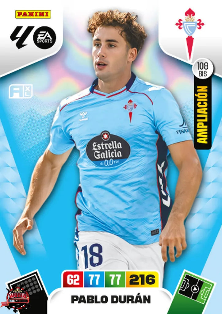 Pablo Duran - RC Celta - Panini Adrenalyn XL - 2025-2026 - 108Bis - Basico Ampliación LP