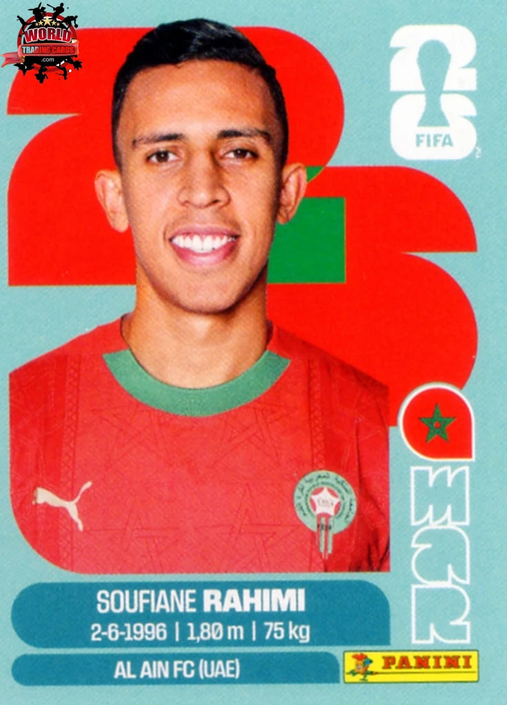 #MAR018 | Panini | Fifa World Cup Stickers | 2026 | Soufiane Rahimi | Morocco | Base - International version