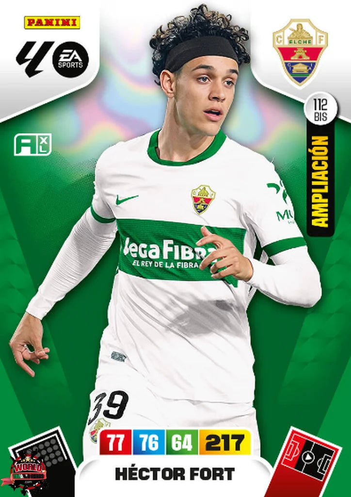 Hector Fort - Elche CF - Panini Adrenalyn XL - 2025-2026 - 112Bis - Basico Ampliación LP
