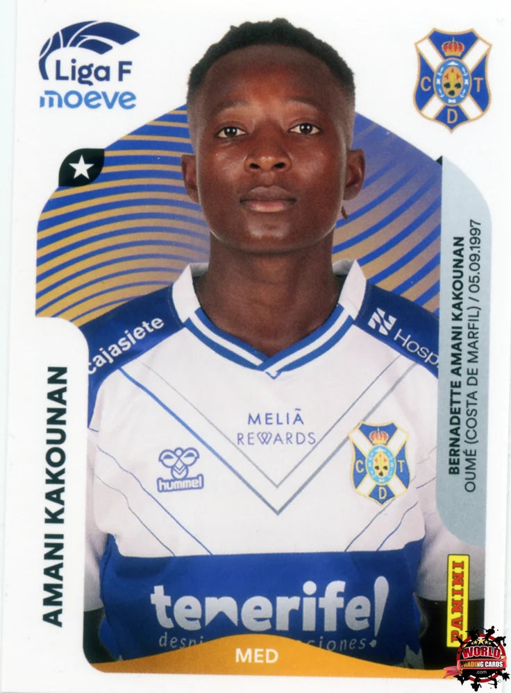 Cromo Trading Card Fútbol-Amani Kakounan-Costa Adeje Tenerife