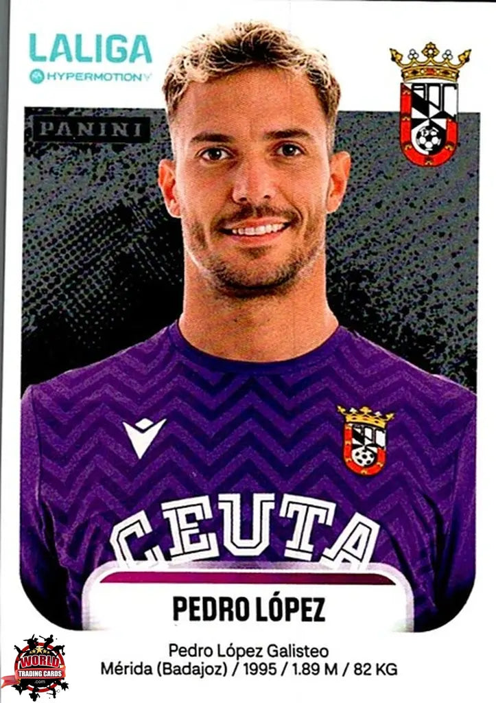 Cromo Trading Card Fútbol-Pedro López-AD Ceuta FC-Panini La Liga HypermotionV 2025-2026-119-Basico