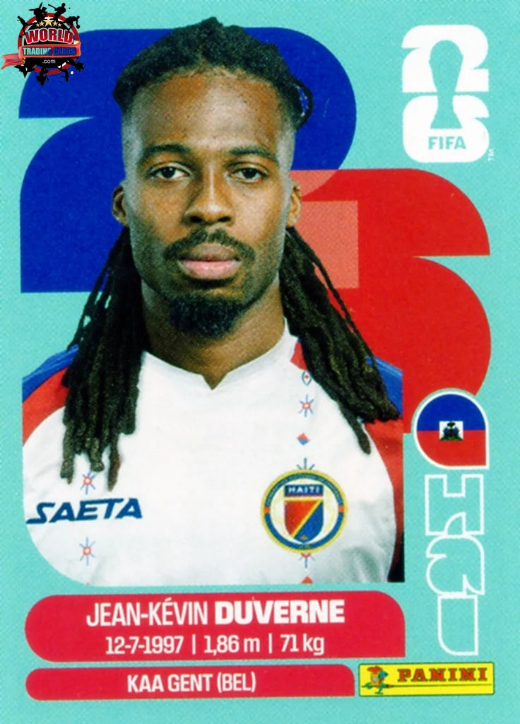 #HAI005 | Panini | Fifa World Cup Stickers | 2026 | Jean-Kevin Duverne | Haiti | Base - International version