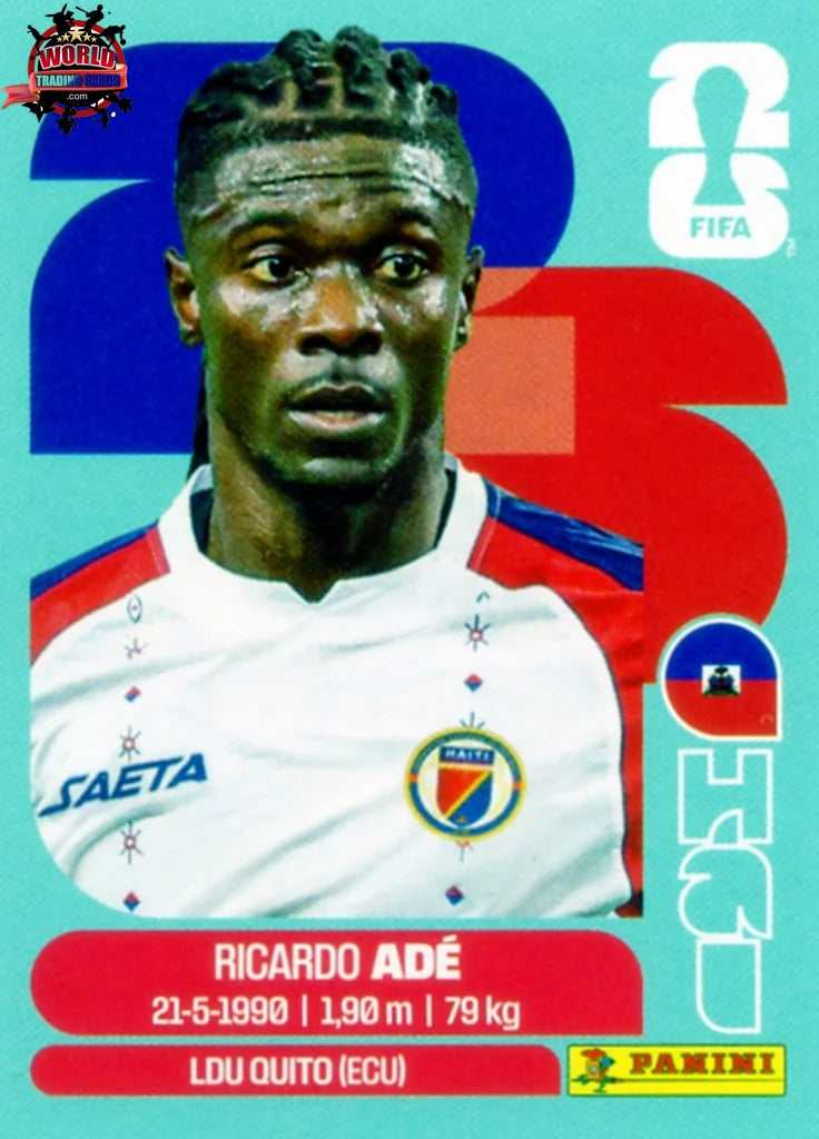 #HAI006 | Panini | Fifa World Cup Stickers | 2026 | Ricardo Adé | Haiti | Base - International version