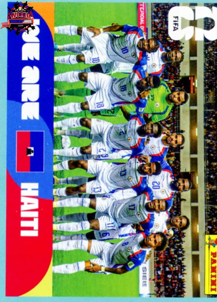 #HAI013 | Panini | Fifa World Cup Stickers | 2026 | Team Photo | Haiti | Base - International version