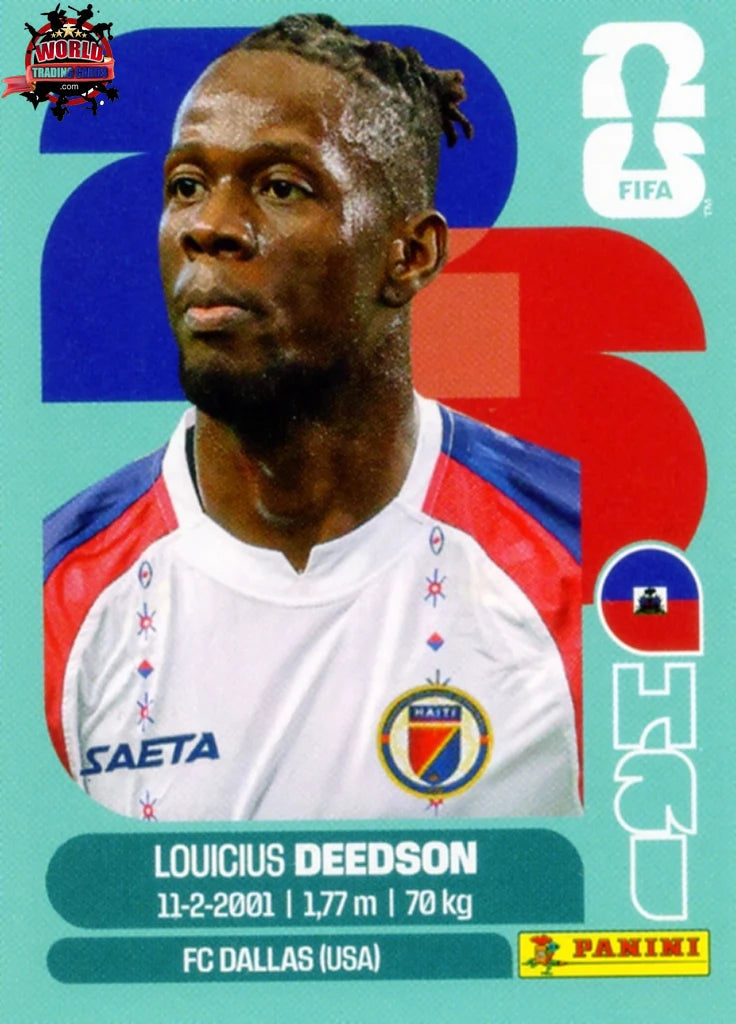 #HAI019 | Panini | Fifa World Cup Stickers | 2026 | Louicius Deedson | Haiti | Base - International version