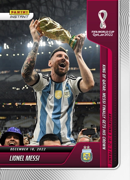 Lionel Messi - 2022 - Panini Instant FIFA World Cup Qatar - #118 - World Trading Cards