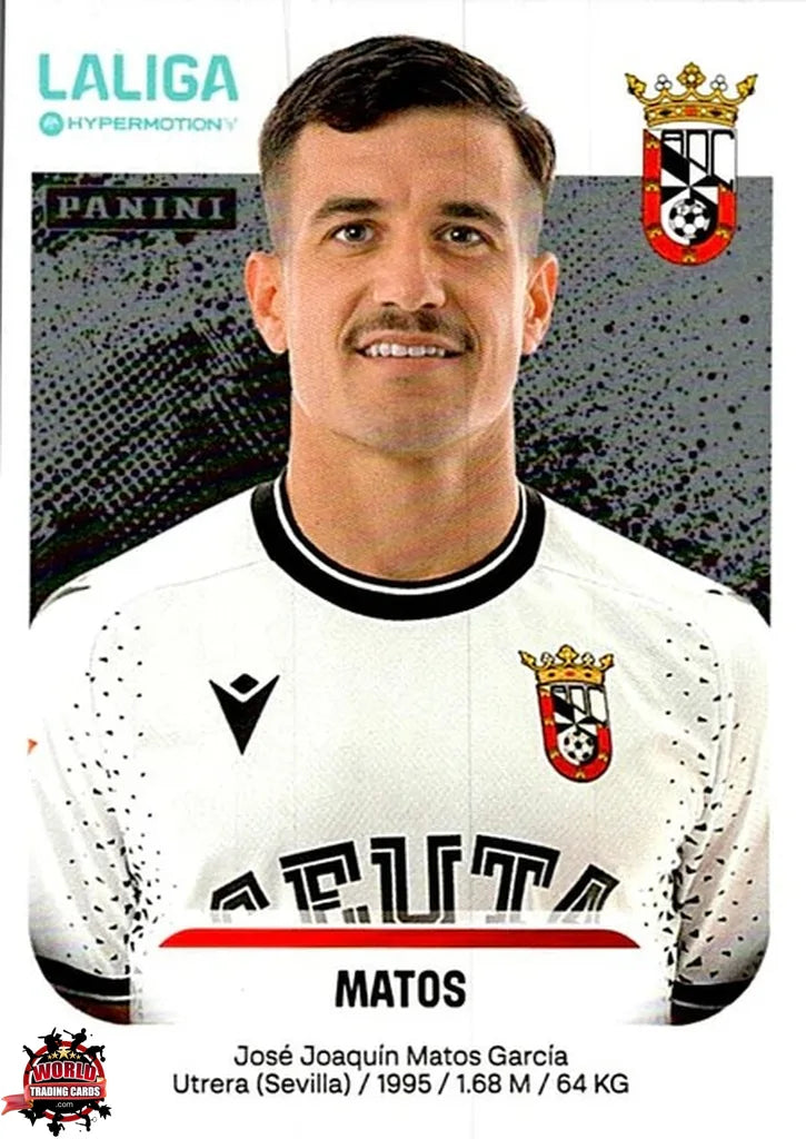Cromo Trading Card Fútbol-Matos-AD Ceuta FC-Panini La Liga HypermotionV 2025-2026-123-Basico