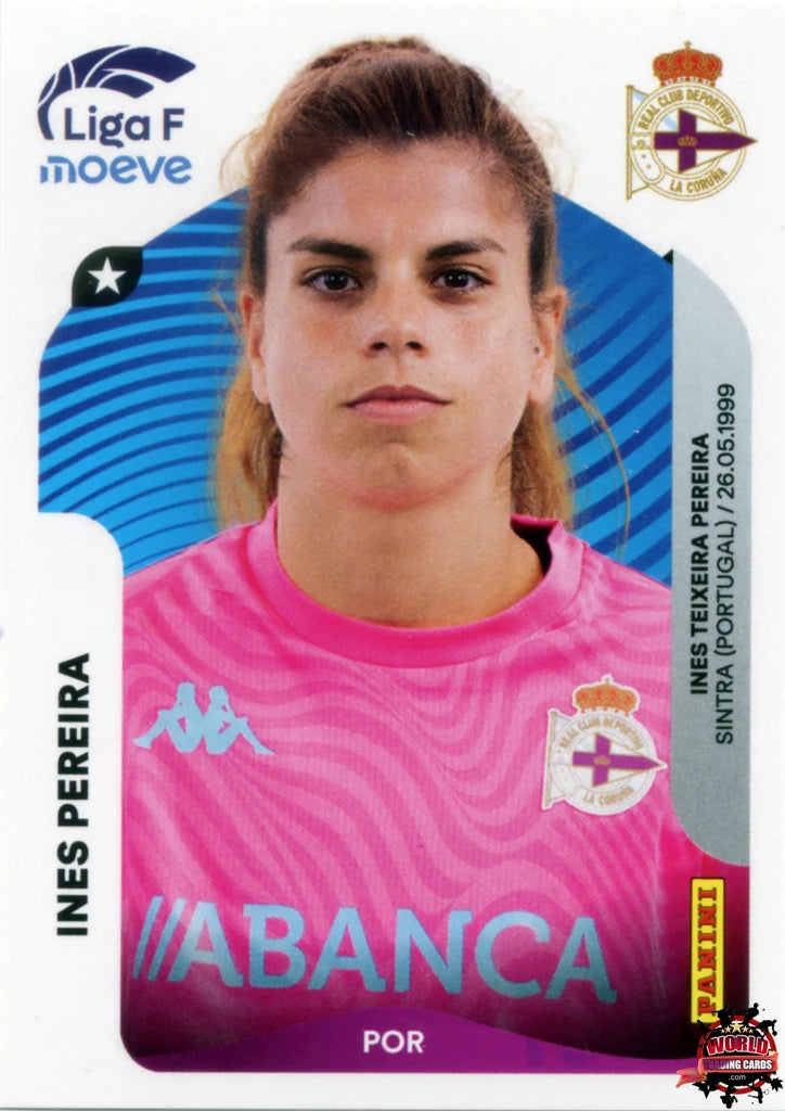 Cromo Trading Card Fútbol-Ines Pereira-Deportivo Abanca-Panini Liga F Moeve 2025-2026-124-Basico
