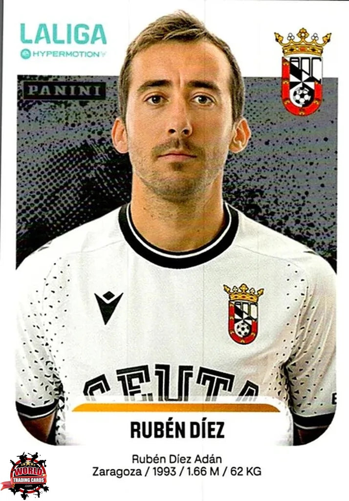 Cromo Trading Card Fútbol-Rubén Díez-AD Ceuta FC-Panini La Liga HypermotionV 2025-2026-127-Basico
