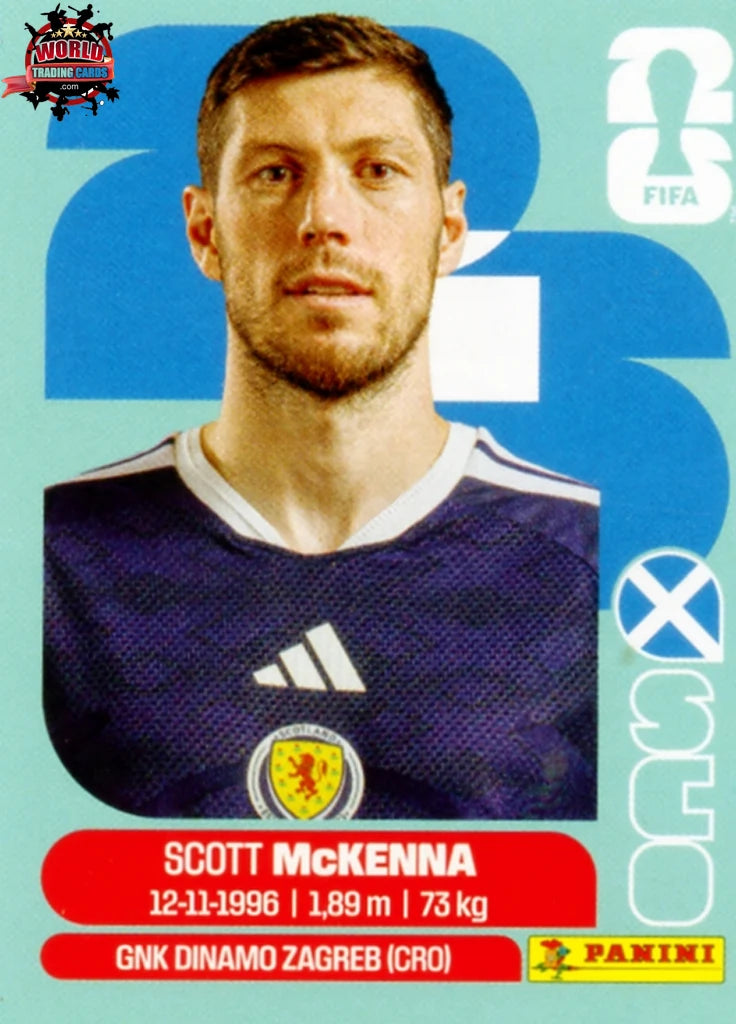 #SCO007 | Panini | Fifa World Cup Stickers | 2026 | Scott McKenna | Scotland | Base - International version