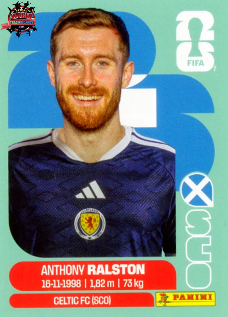 #SCO009 | Panini | Fifa World Cup Stickers | 2026 | Anthony Ralston | Scotland | Base - International version